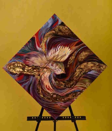 Miniature painting of Legendary bird