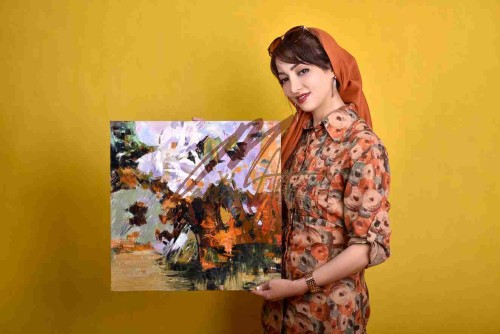 تابلوی گل در طبیعت