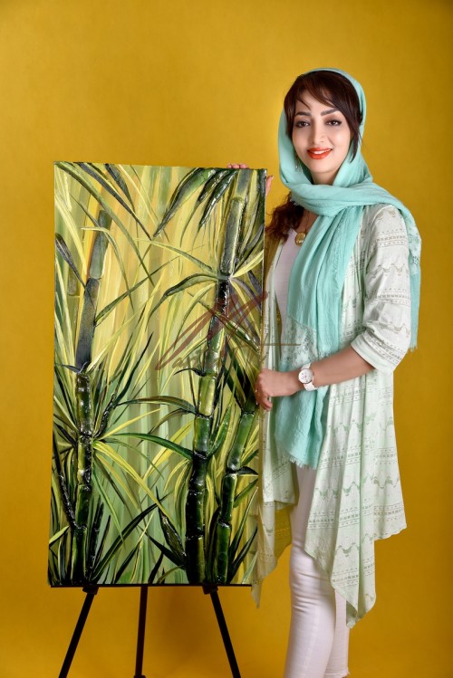 نقاشی سبک دکوراسیون بامبو