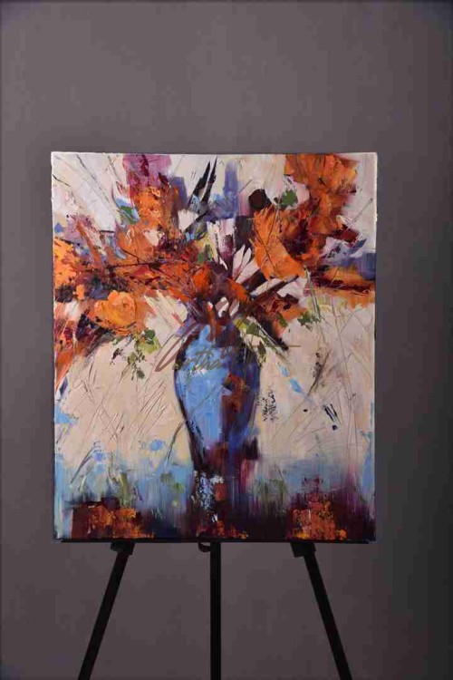 تابلو گلدان گل