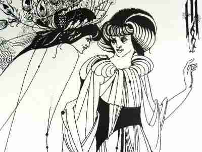 The Peacock Skirt by Aubrey Beardsley